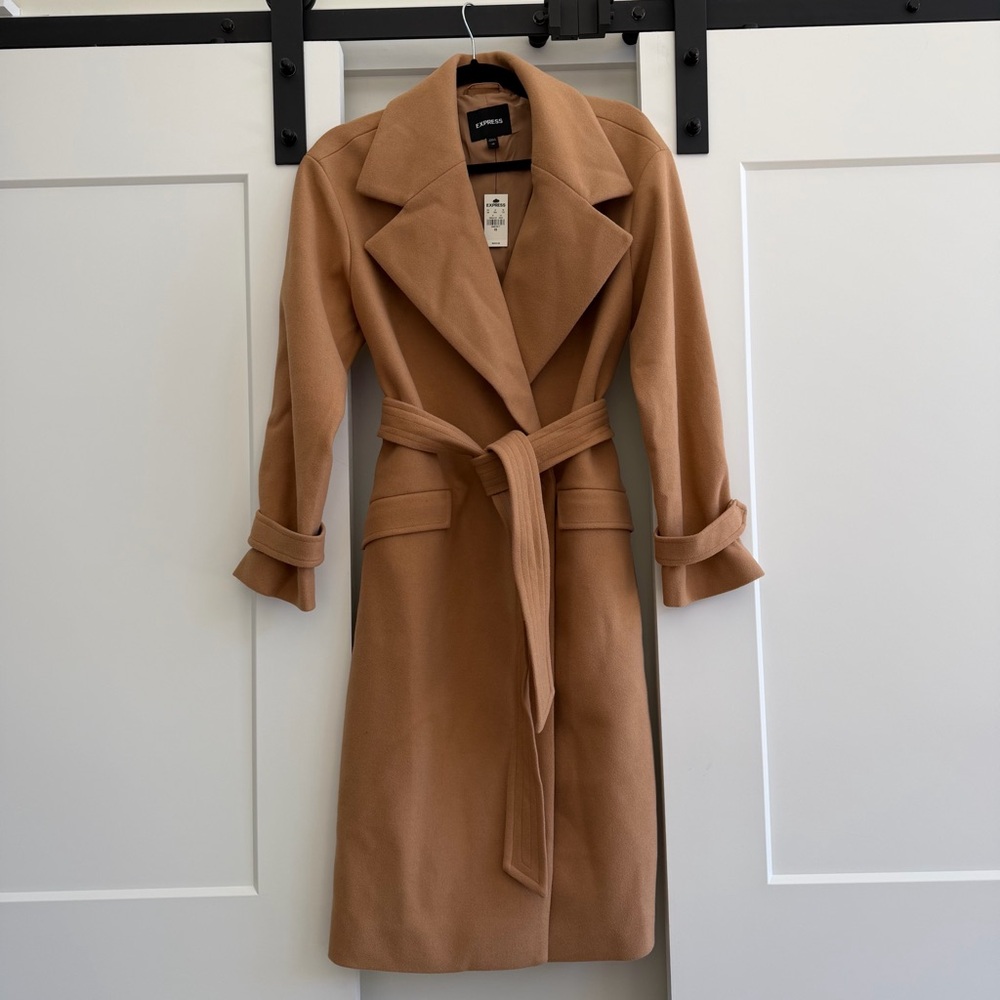 NWT Express Camel Coat